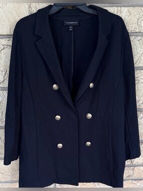 Lane Bryant Black Blazer with Gold Buttons Size 14 / 16